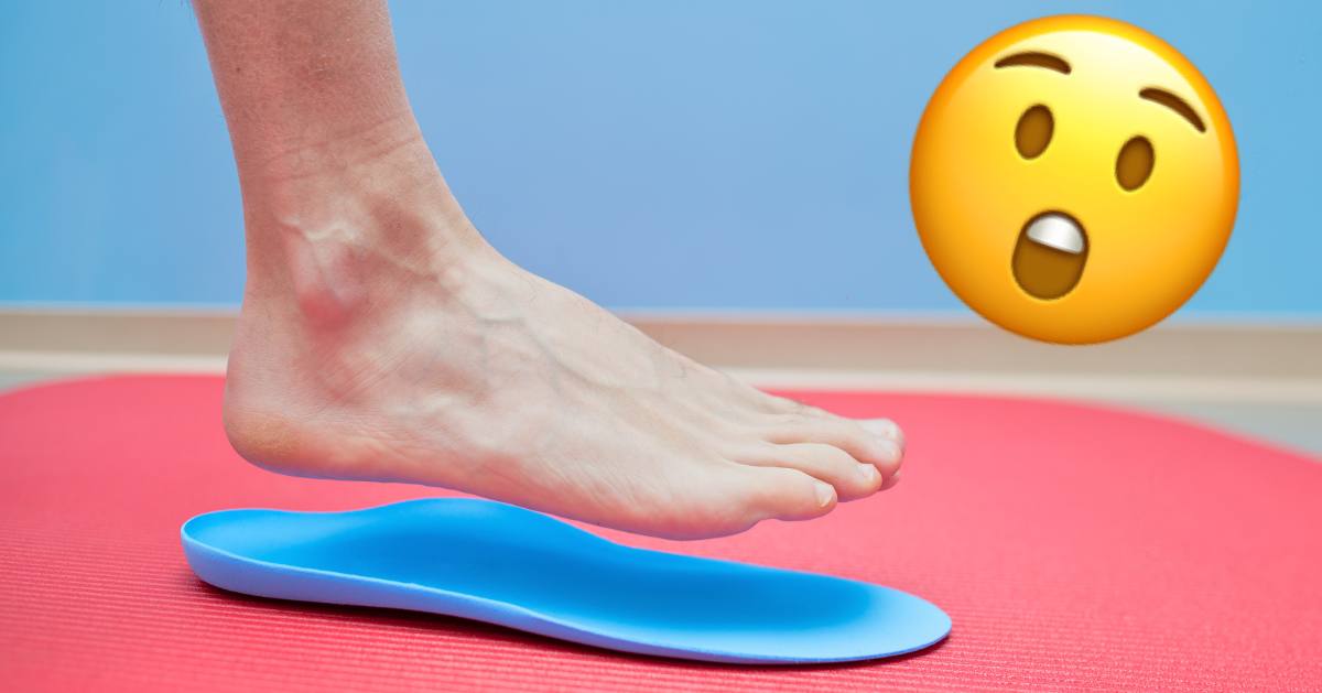 foot on orthotic