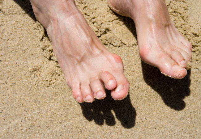 feet on sand